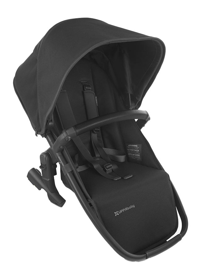 Rumbleseat V2 Multi - Position Stroller Seat, Jake Charcoal With Carbon Frame And Black Leather – Parent/Forward - Facing, Recline, Extendable Upf 50+ Canopy