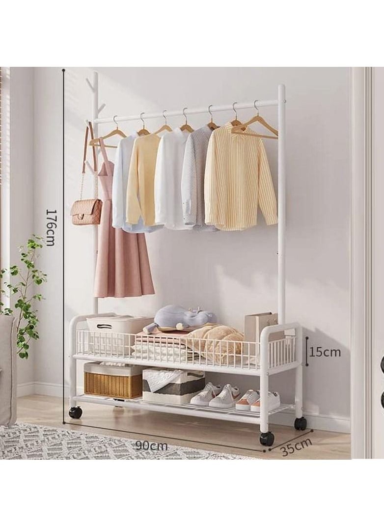 Clothes Organizer And Holder Coated Metal Rack