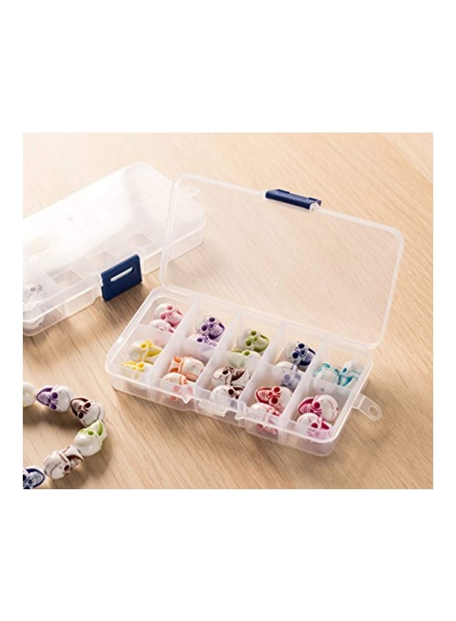 12-Piece Storage Container Clear 5x0.8x2.6inch