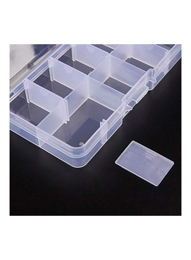 12-Piece Storage Container Clear 5x0.8x2.6inch