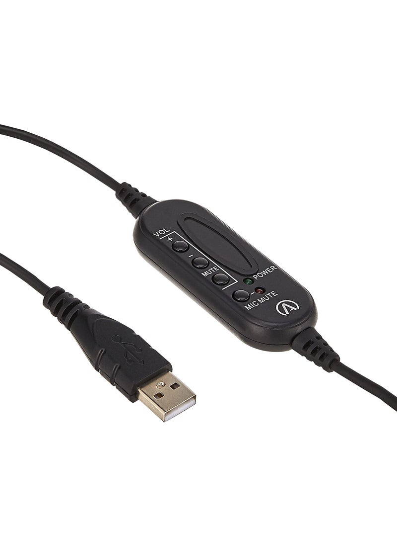 NC-455VM USB Over-Ear Stereo USB Headset with In-line Volume and Mute Controls