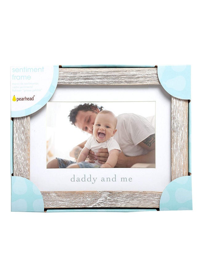 Daddy And Me Keepsake Rustic Picture Frame