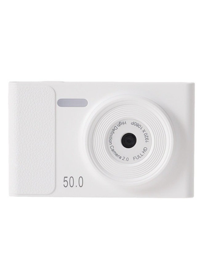 White selfie video recorder, portable card camera