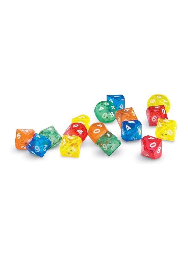 72-Piece 10 Sided Dice In Dice Set LER7698 1inch