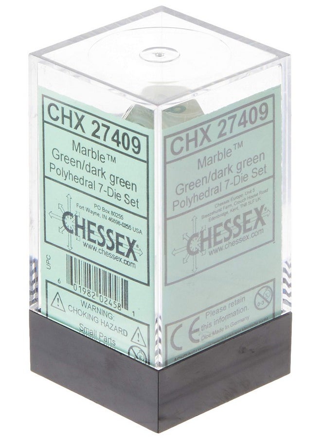 Chx27409 Dice-Marble Dark Green Set