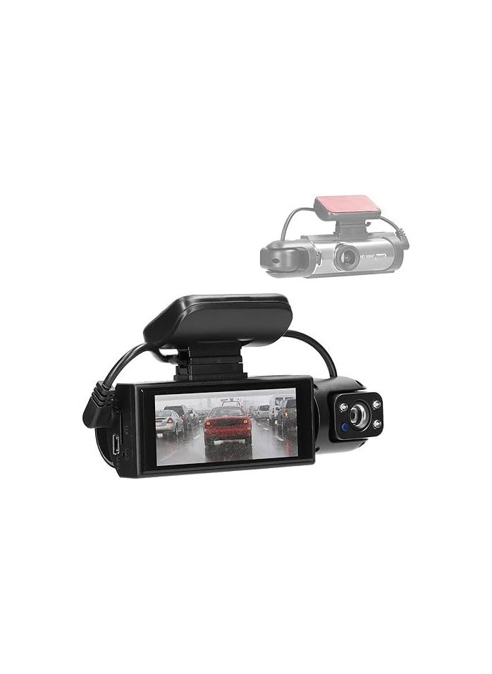 Multi-Language Dual Lens Car Video Recorder Auto Dash Cam Car Camera Recorder Night Viewing Motion Detection