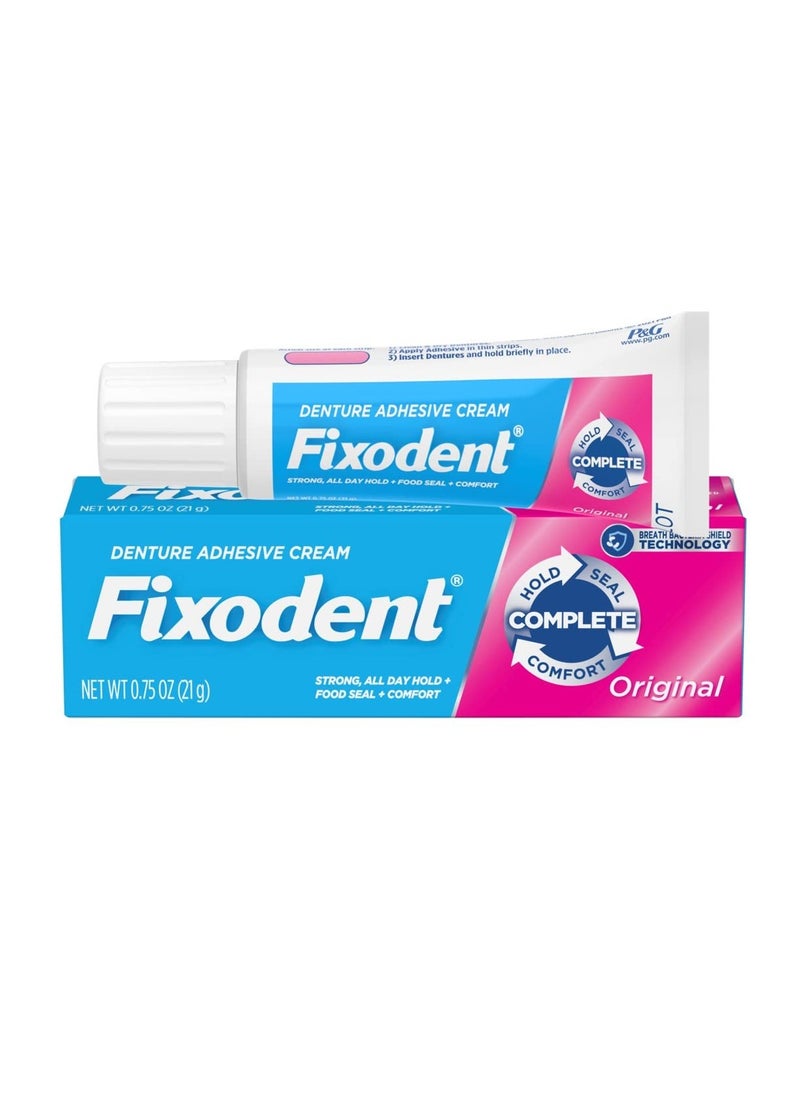 Fixodent Complete Original Denture Adhesive Cream, 0.75 oz