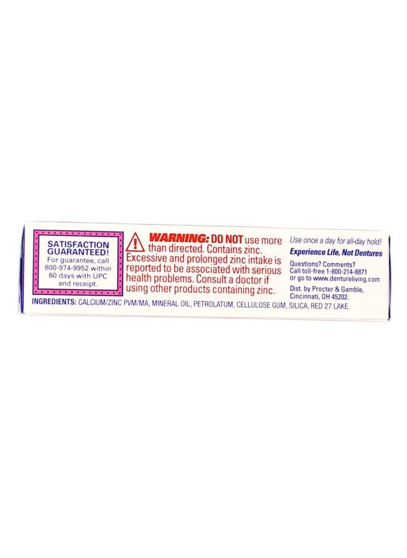 Fixodent Denture Adhesive Cream Original, Multi, 0.75 Oz, Pack of 4