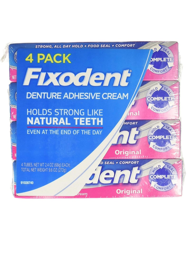 Fixodent 83515968 Denture Adhesive 9.6 oz. 4 Pack