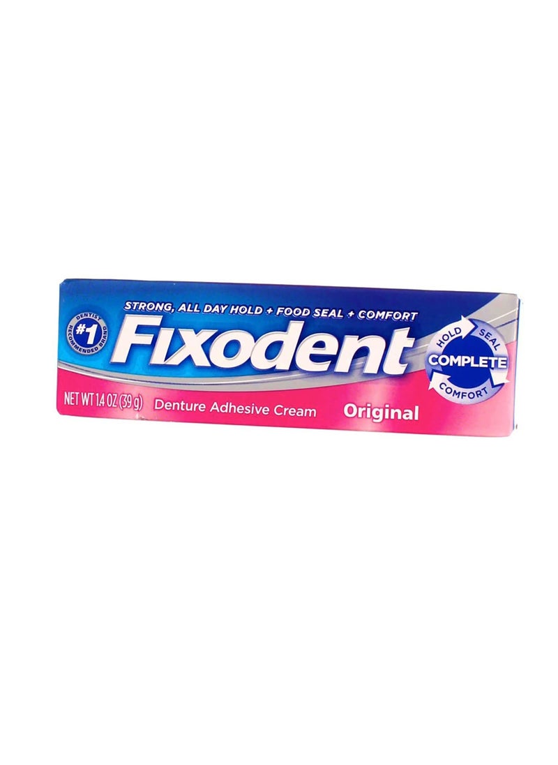 Fixodent Denture Adhesive Cream Original 1.40 oz (Pack of 2)