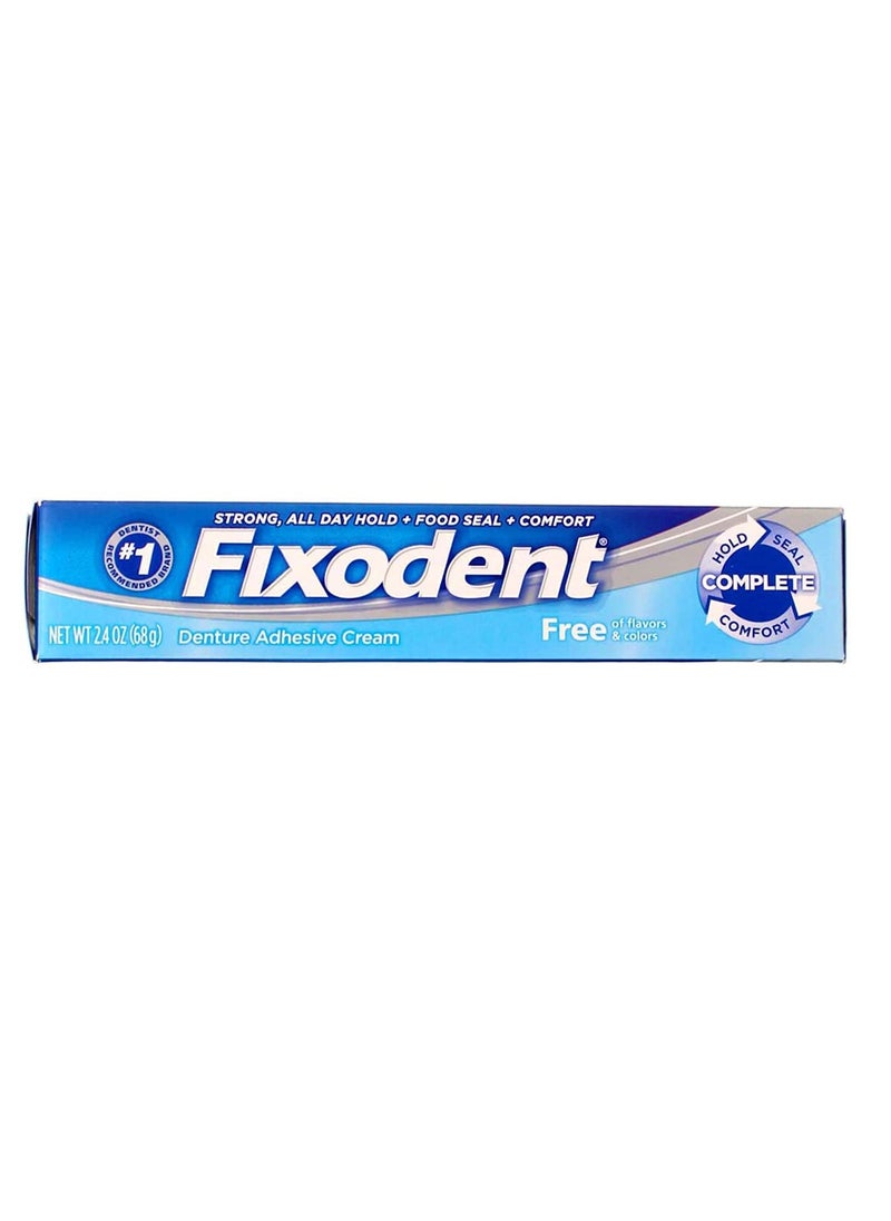 Fixodent Free Denture Adhesive Cream 2.40 oz (Pack of 5)