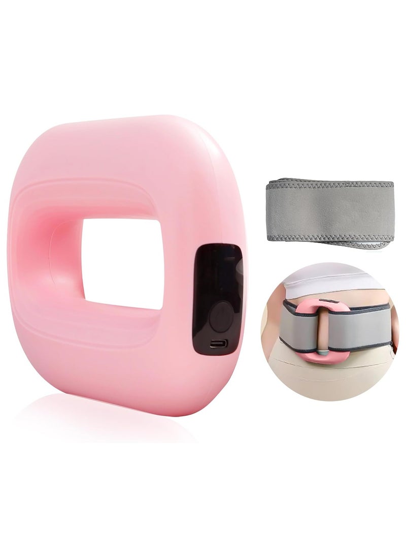 Portable toroidal Massage Gun, 7 Types of Bundled Vibration Modes , Electric Sport Massager, Muscle Massage，Relaxation and Relieve fatigue，Help lower legs, thighs, waist and abdomen slim down(Pink)