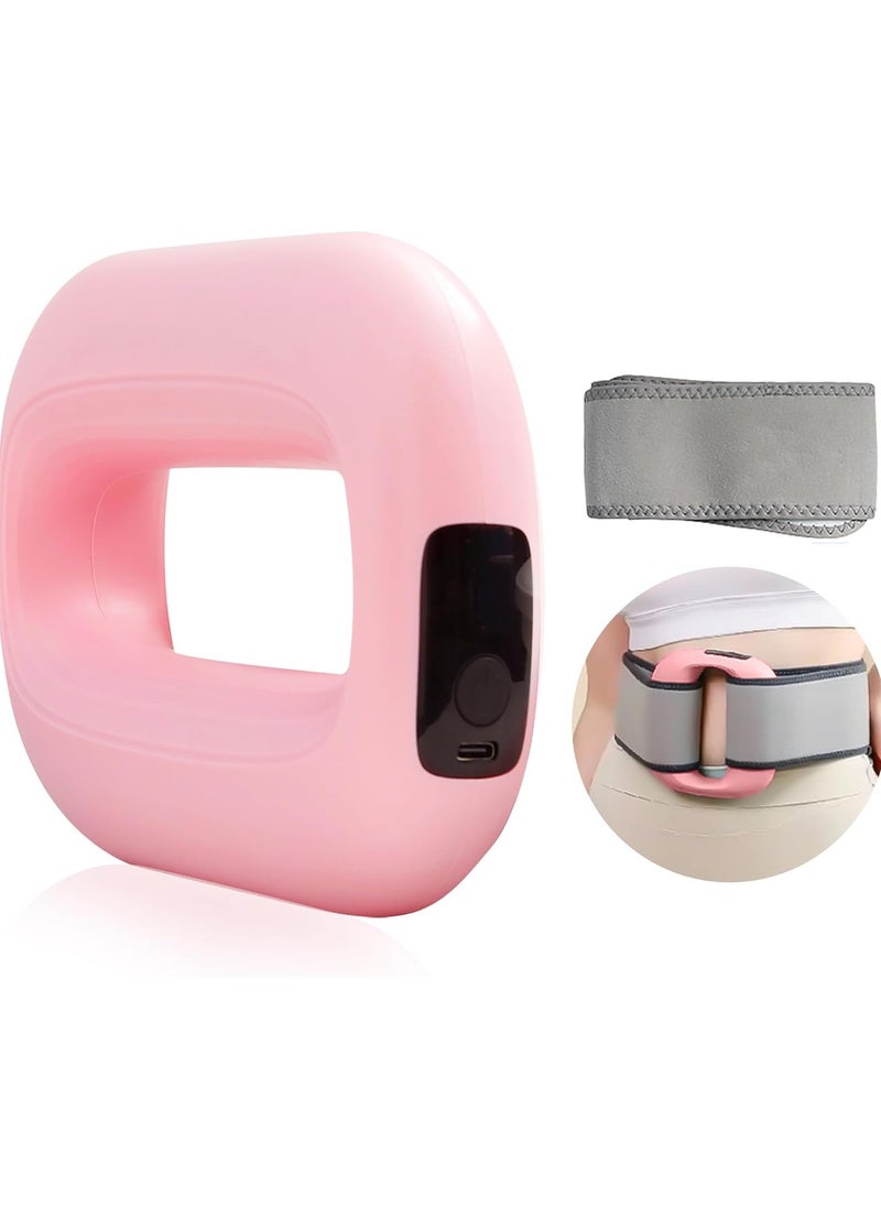 Portable toroidal Massage Gun, 7 Types of Bundled Vibration Modes , Electric Sport Massager, Muscle Massage，Relaxation and Relieve fatigue，Help lower legs, thighs, waist and abdomen slim down(Pink)