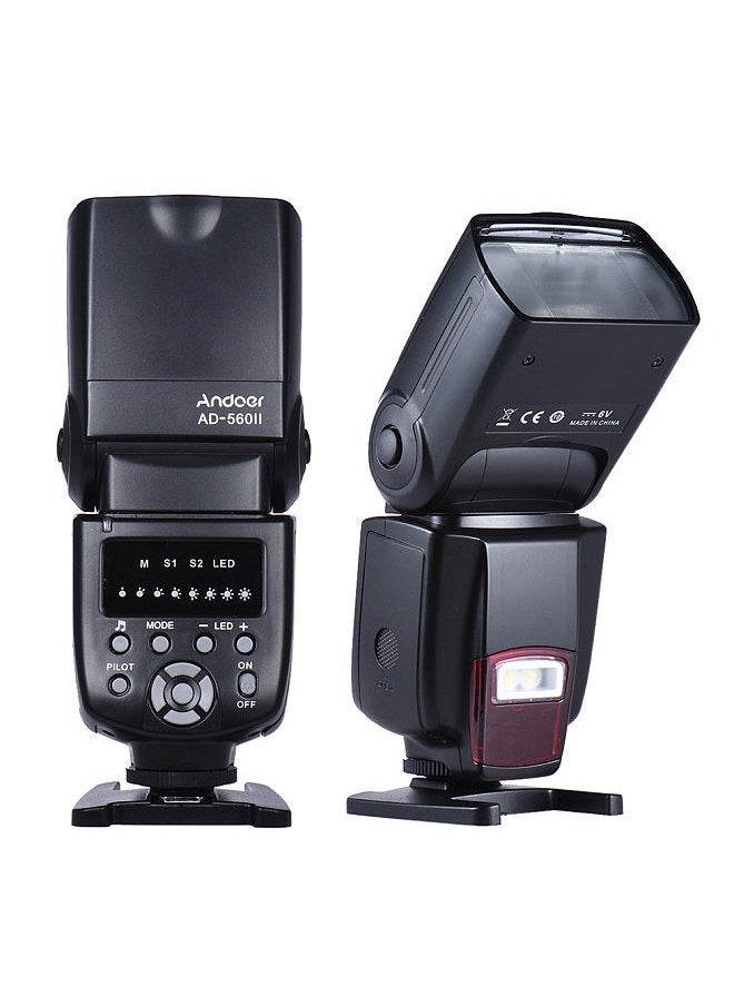 AD-560Ⅱ Universal Flash Speedlite On-camera Flash GN50 w/ Adjustable LED Fill Light for Canon Nikon Olympus Pentax DSLR Cameras