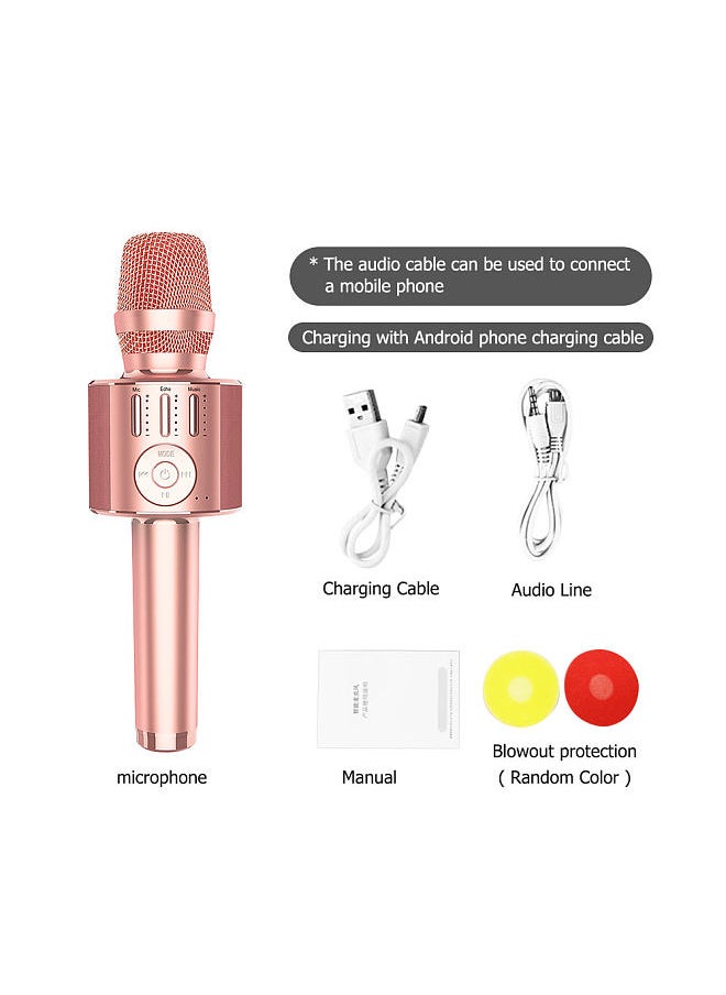 Professional H36 Handheld KTV Microphone Wireless BT Karaoke Microphone Mobile Phone Microphone with Voice Changing Modes for Live Streaming Singing Performing Occasions