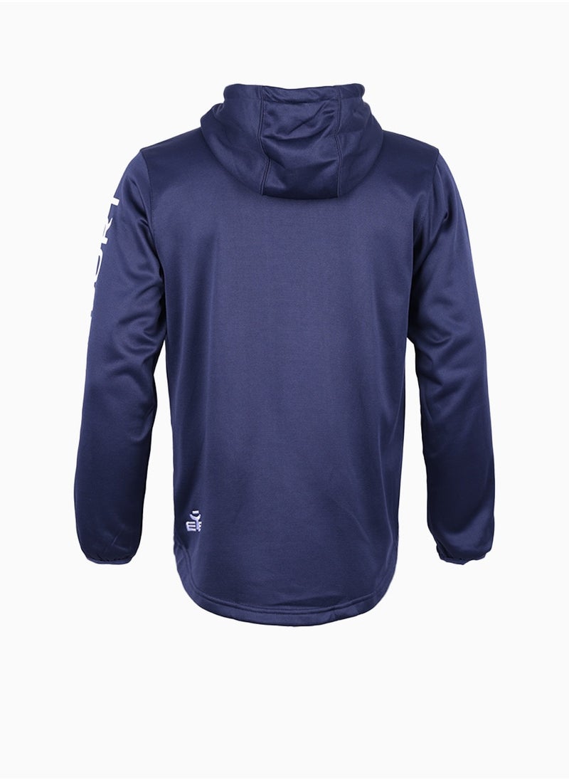 Men's Close Training Hoodie with Fleece Lining - Navy Blue