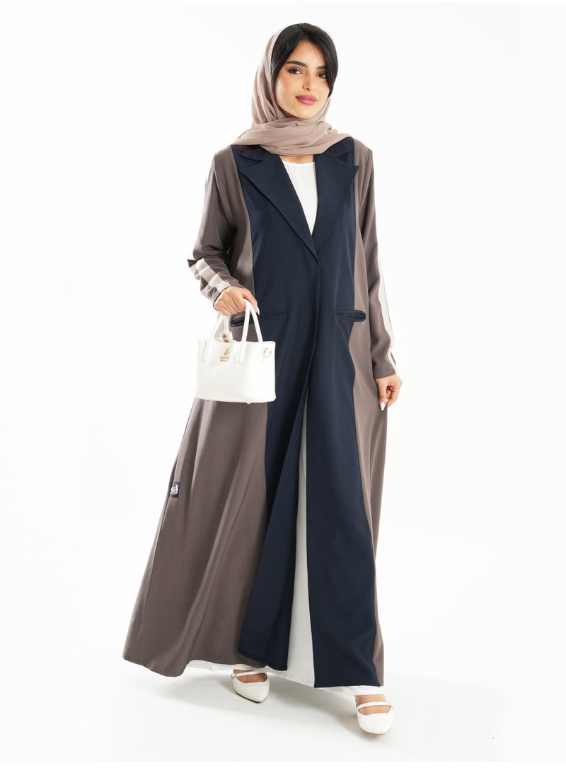 Formal Blazer Block Color Abaya