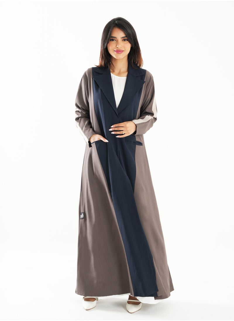 Formal Blazer Block Color Abaya