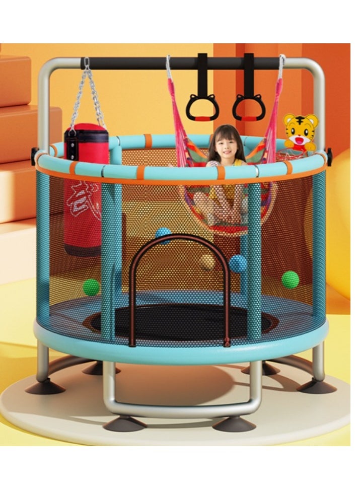 Fence-Net Elastic Trampoline, Indoor and Outdoor Children's Elastic Trampoline, Safety Fencing Net Small Fitness Trampoline Toy.