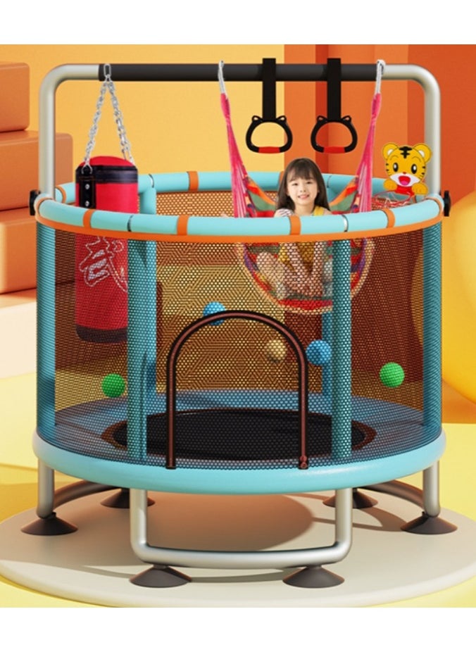 Fence-Net Elastic Trampoline, Indoor and Outdoor Children's Elastic Trampoline, Safety Fencing Net Small Fitness Trampoline Toy.