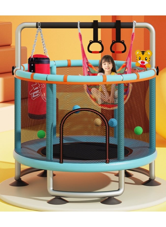 Fence-Net Elastic Trampoline, Indoor and Outdoor Children's Elastic Trampoline, Safety Fencing Net Small Fitness Trampoline Toy.