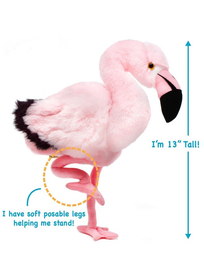 Fay The Flamingo - 13 Inch Stuffed Animal Plush - By Tigerhart Toys