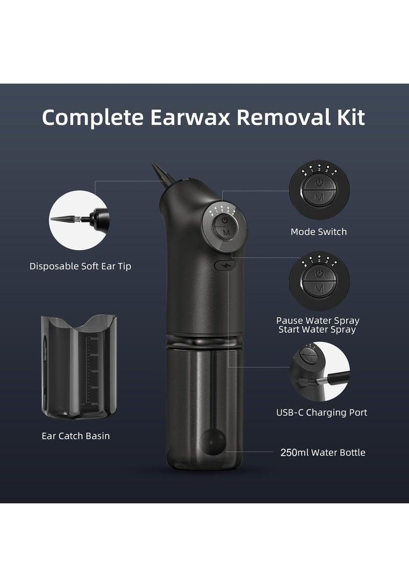 Water Powered Ear Cleaner,Ear Cleaning Kit with 4 Pressure Modes