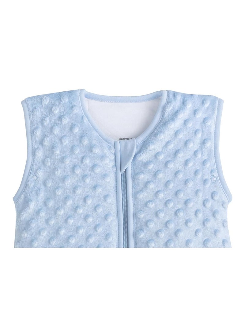 Baby Sleeping Bag Minky Dot Blue Quilted Winter Model 2 5 Tog Large 22 Mos 3T