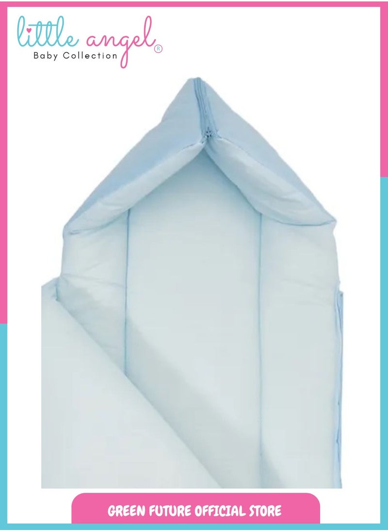 Baby Sleeping Bag – Soft Newborn Nest with Bow and Lace, Infant Sleep Sack for Crib and Stroller, Comfortable and Breathable Baby Wrap for Travel