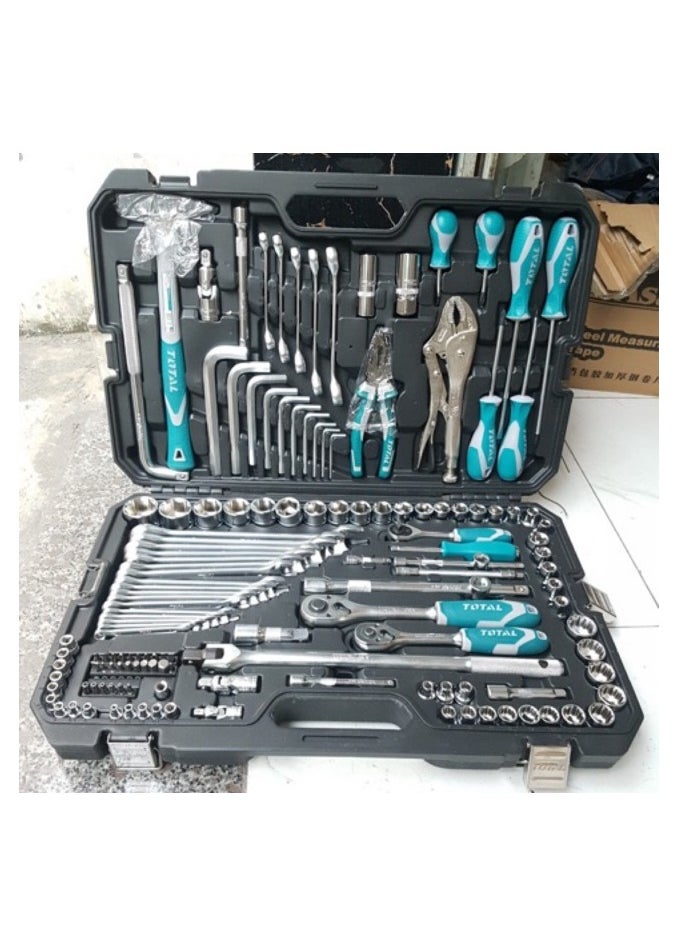 TOTAL 142-Piece Combination Tools Set with 1/2