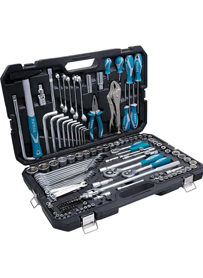 TOTAL 142-Piece Combination Tools Set with 1/2