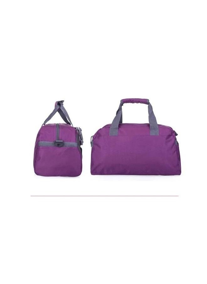 Waterproof Sport Gym Bag 40x21x21cm，Large Dance Duffle Bag For Girls Sport Gym Bags For Women Yoga Bag (Purple)