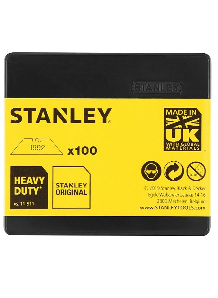 Stanley 1992(100) Knife Blades H/D 1 11 921