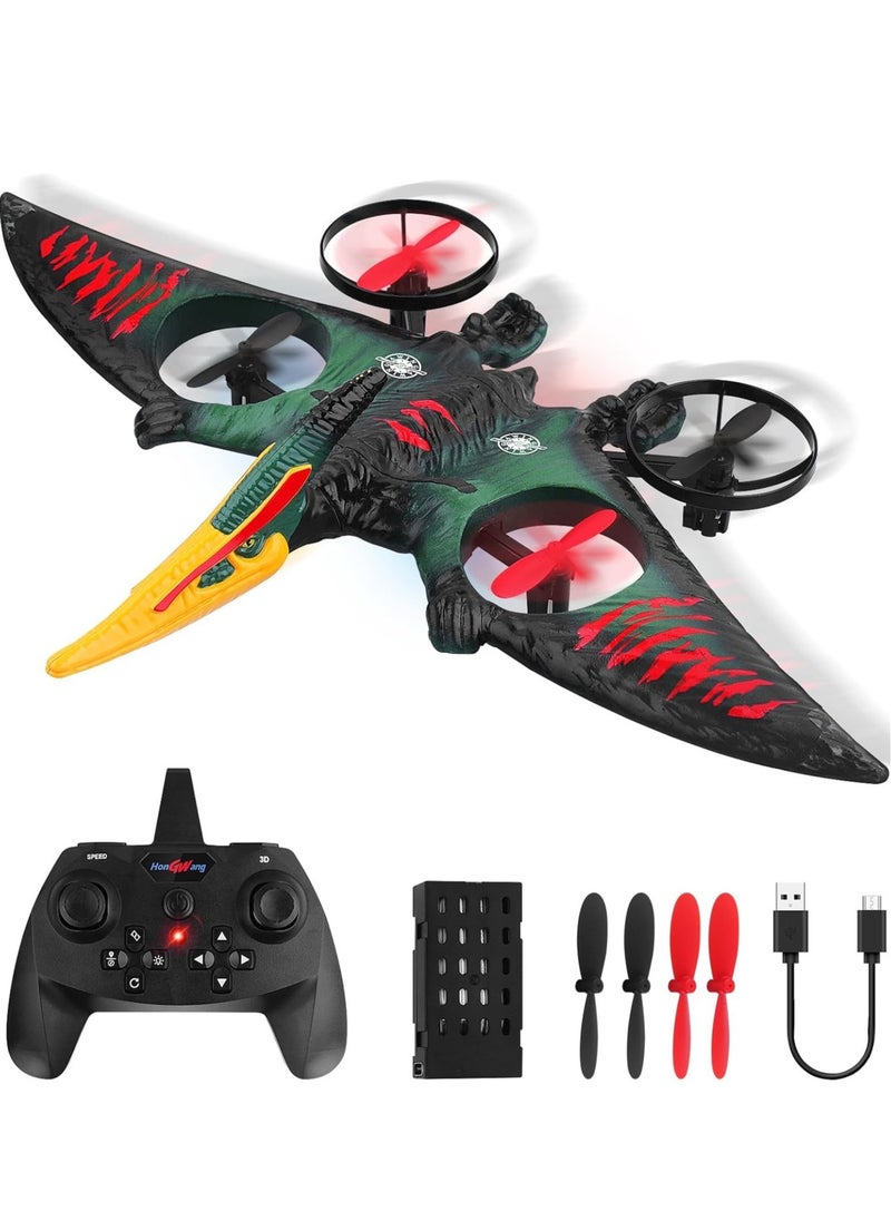 RC Aeroplane 2.4GHz Remote-Controlled Aeroplane L0713 Quadcopter | Floating Fighter Aircraft | RTF for Beginners, Children & Adults | USB Charging, Durable Design, Green