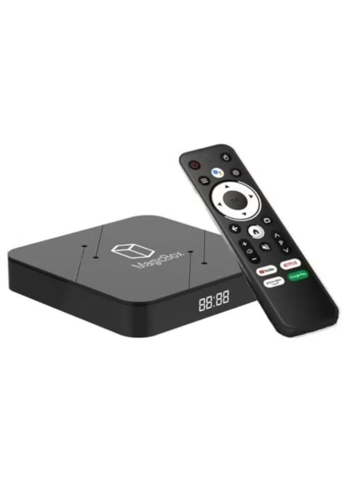 Voice Control Android TV Box | 2GB RAM 16GB ROM | RK3318 Quad-Core Processor | Dual Wi-Fi 2.4G/5G | 4K/8K/3D Supported | Bluetooth 4.0 & USB 3.0 | Seamless Connectivity for Smart Entertainment | Future-Ready Tech for Home TV Experience