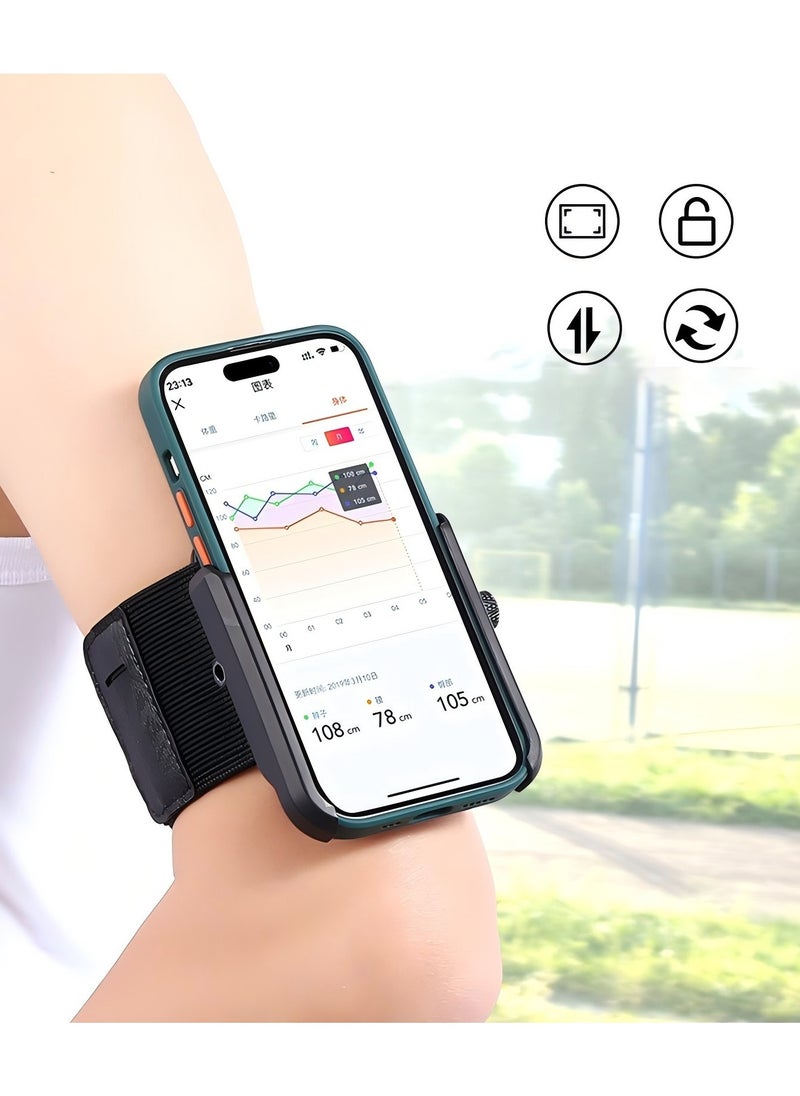 Portable Running bands for mobile holder,Forearm Band Cell Phone Holder for Mobile Phone Running Cycling Gym Workouts Yoga Hiking Travel