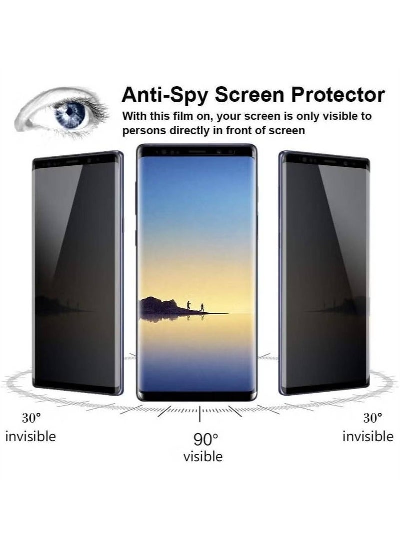 (2 Pack)Privacy Screen protector compatible with Samsung Galaxy Note9 Screen Protector Tempered Glass 【Anti-Glare】【HD Full Coverage】【Easy Installation】【Scratch Resistant】【9H Hardness】