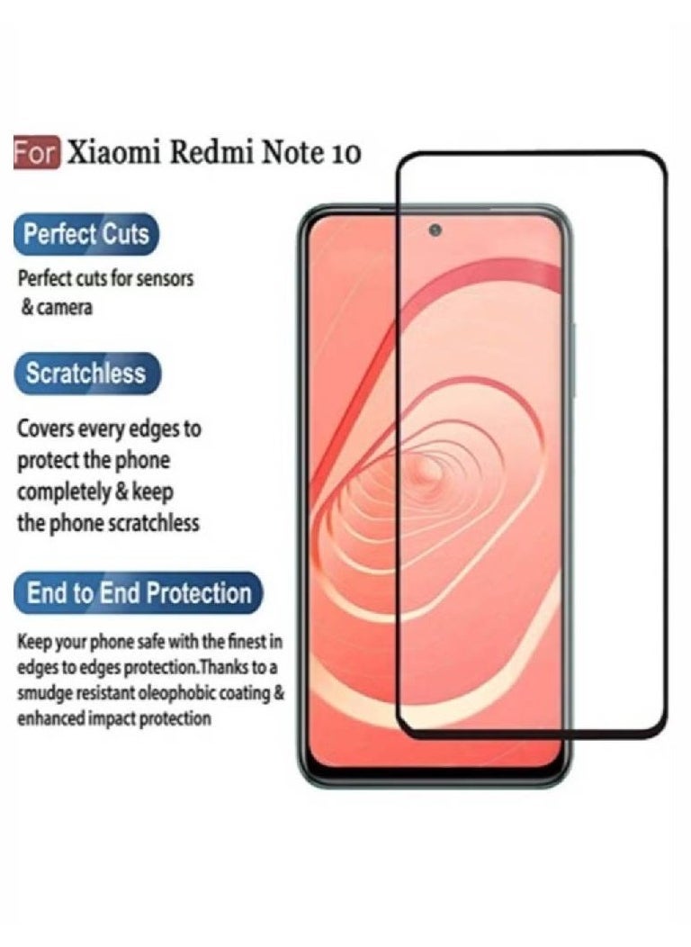 Redmi Note 10 Screen Protector Glass Full Glue Tempered Screen Guard Anti Explosion for Mi Redmi Note 10 / Note 10s