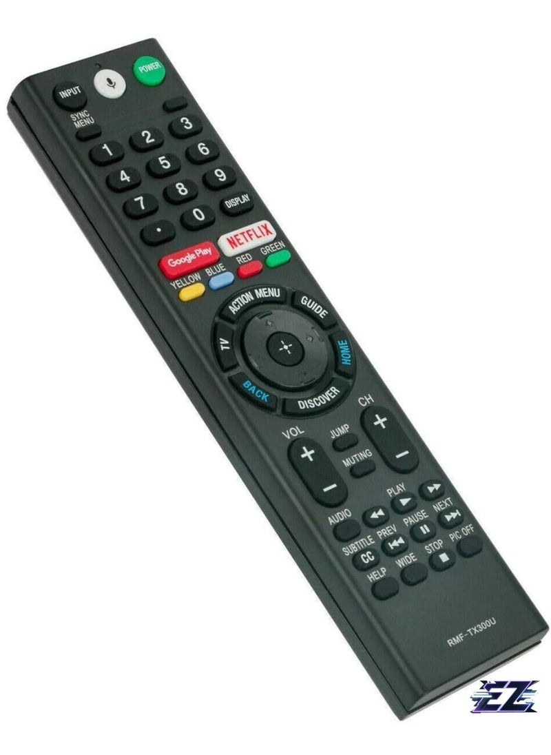 RMF-TX300U Replacement Voice Remote Control With Microphone Sub RMF-Tx200U RMF-TX201U For Sony 4K Smart Led TV Hdtv 149331811 Xbr-75X940D Xbr-55X850S Xbr-55X930D Xbr-65 with battery