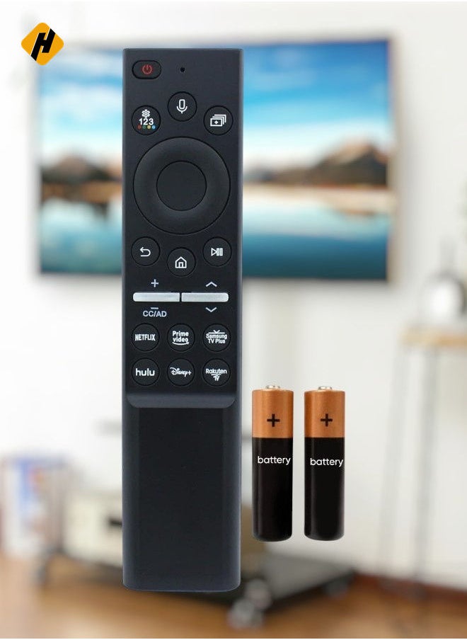 Replacement Remote Control BN59-01386B for Samsung TV 2022 BU8500 BU8000 UA50BU8500UXZN UA43BU8500UXZN UE43BU8500KXXU UA55BU8500UXZN UA65BU8500UXZN UA75BU8500UXZN UA75BU8500UXZN UA75BU888B 500UXZZN with battery