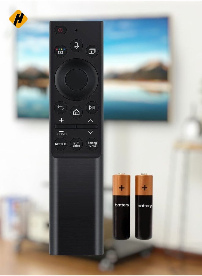 New Voice Remote Control BN59-01357F Suitable for Samsung QLED 4K 8K Smart TV for QLED Q60A Q70A Q80A QN85A QN90A QN800A QN900A QN900A Sub-Controller BN59-01357B BN59-01357C with battery