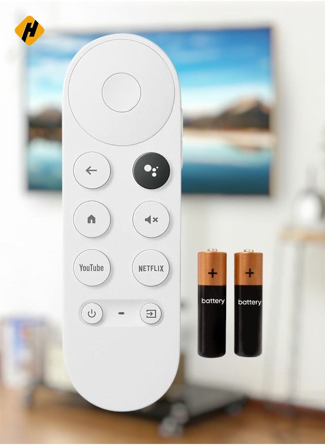 New G9N9N Voice Remote Control for 2020 Google TV Chromecast Voice Bluetooth IR 4K Snow Streaming Media Player GA01920 with Netflix and Youtube Buttons with Battery