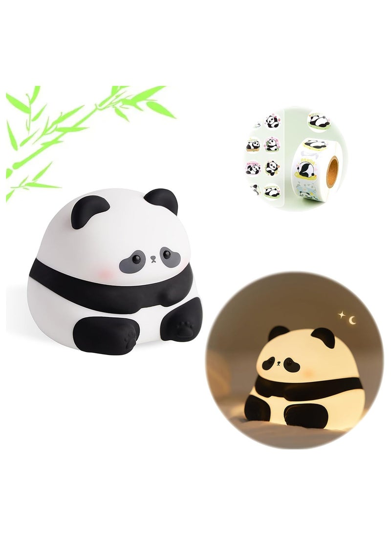 Cute Panda Night Light, LED Squishy Novelty Animal Night Lamp, 3 Level Dimmable，Gifts Lights