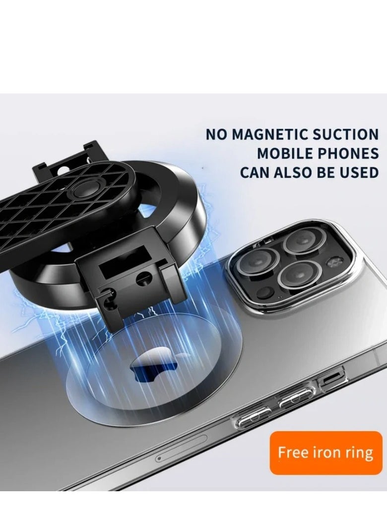 Magnetic Selfie Stick Tripod with Bluetooth Remote Control Expandable Phone Holder Magnetic Tripod for Video Recording