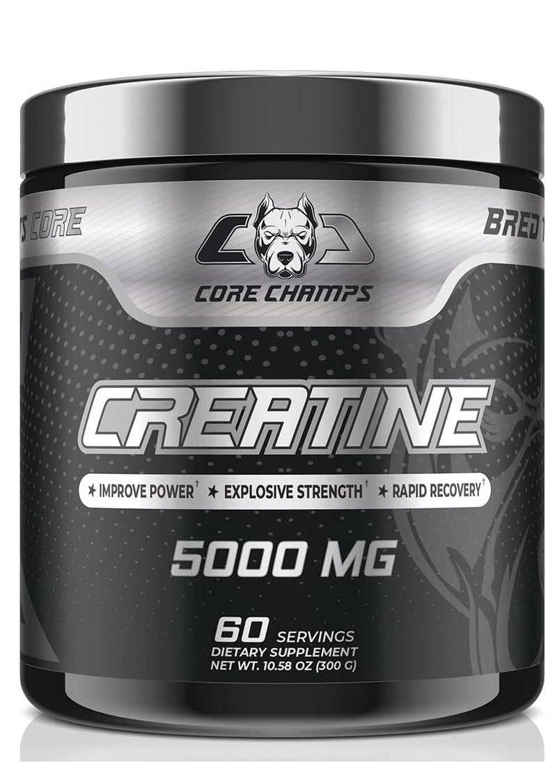 Core Champs Creatine 5000mg 300g Unflavored 60 Servings