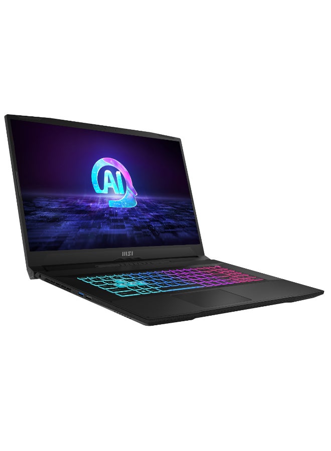 KATANA A17 AI Gaming Laptop With 17.3-Inch Display,Ryzen 9-8940H Processor/16GB RAM/1TB SSD/8GB Nvidia GeForce RTX 4070 Graphics/Windows 11 English/Arabic Black