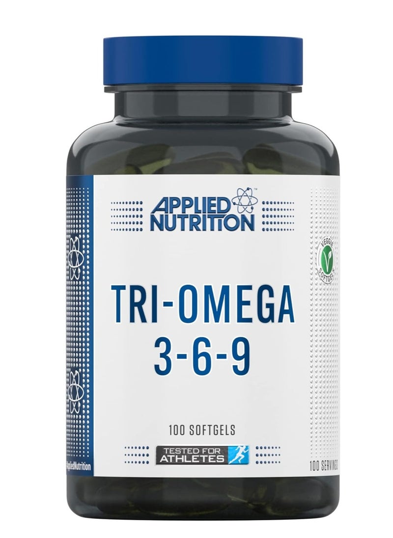 Applied Nutrition TRI-Omega 3-6-9, 100 Softgels,100 Serving