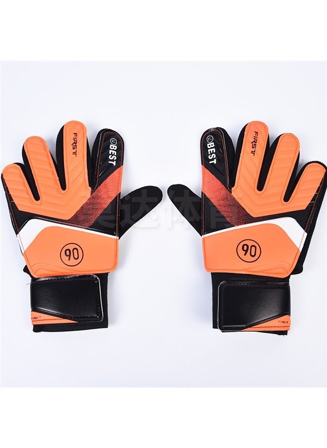 Soccer Goalkeeper Gloves for Kids Boys Children Youth Football Goalie Gloves with Strong Grips，Kid's Goalkeeper Gloves Finger Protection Latex Soccer Goalie Gloves Teenagers Breathable Sports Gloves