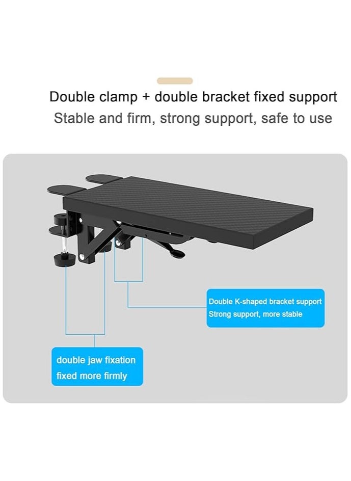 Computer Arm Rest Support for Desk, Sturdy Mouse Arm Rest Support, Desk Extender for Home and Office, Stable Structure