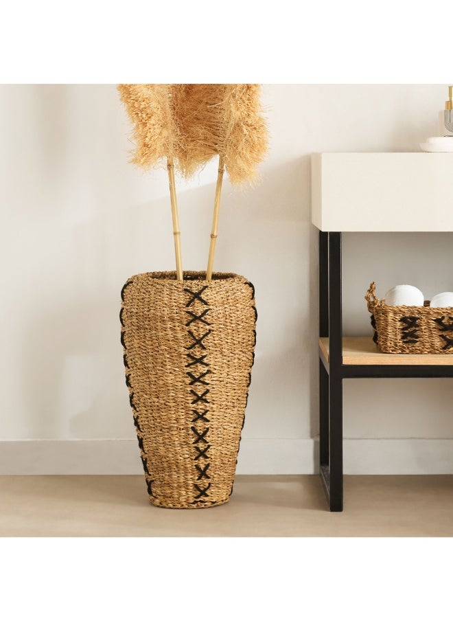 Naturaloom Sea Grass Conical Vase 25 X 32 X 55 Cm